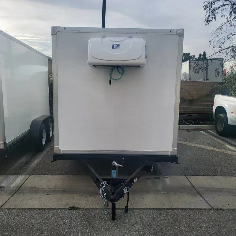 12 foot Economy Cold Box refrigerated trailer Front