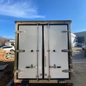 12' Economy Cold Box refrigerated trailer Doors